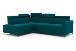 Narożnik rozkładany z podnoszonymi zagłówkami VERO lewy