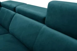 Narożnik rozkładany z podnoszonymi zagłówkami VERO lewy