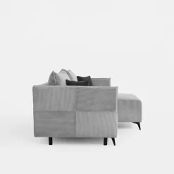 Narożniki|inny Narożnik rozkładany z poduszkami jasnoszary RAGUS