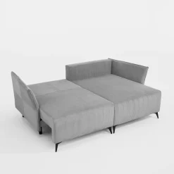 Narożniki|inny Narożnik rozkładany z poduszkami jasnoszary RAGUS