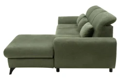 Narożniki|INFINI Narożnik rozkładany z poduszkami oliwkowy ALTA prawy