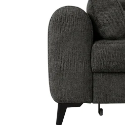 Narożnik rozkładany z regulowanymi zagłówkami ciemnoszary TRENTO lewy