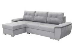 Narożnik rozkładany z regulowanym podłokietnikiem szary ERGON