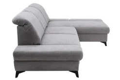 Narożniki| Narożnik rozkładany z regulowanymi zagłówkami szary HARPER prawy