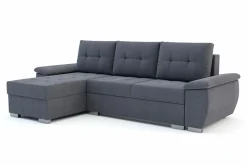 Narożnik rozkładany z regulowanym podłokietnikiem antracyt ERGON