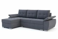 Narożnik rozkładany z regulowanym podłokietnikiem antracyt ERGON