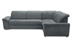 Narożniki|Exline Narożnik rozkładany z regulowanymi zagłówkami szary PEORIA L prawy