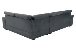 Narożniki|Exline Narożnik rozkładany z regulowanymi zagłówkami szary PEORIA L prawy