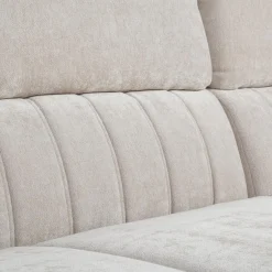 Narożniki|inny Narożnik rozkładany z regulowanymi zagłówkami jasnobeżowy SAVOY prawy