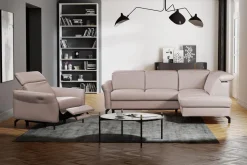 Trend Line Narożnik rozkładany z regulowanymi zagłówkami BARI prawy