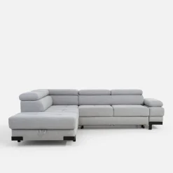 Werdomo Narożnik rozkładany z regulowanymi zagłówkami EMPORIO L II lewy