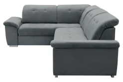 Narożniki|Exline Narożnik rozkładany z regulowanymi zagłówkami szary PEORIA L lewy