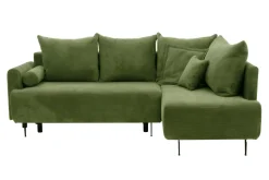 FN Design Narożnik rozkładany zielony LUKA prawy