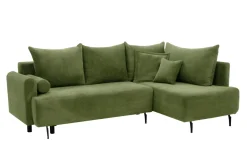 FN Design Narożnik rozkładany zielony LUKA prawy