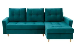 Narożniki|Exline Narożnik rozkładany zielony ZOYA