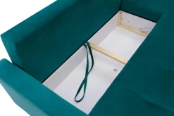 Narożniki|Exline Narożnik rozkładany zielony ZOYA