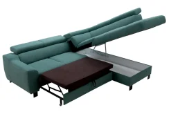 Narożniki|Trend Line Narożnik rozkładany zielony ASPEN prawy