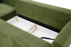 FN Design Narożnik rozkładany zielony LUKA lewy