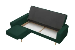 Narożniki|Impresti Narożnik rozkładany zielony BODO lewy