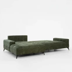 Instilo Narożnik rozkładany zielony MAURO prawy