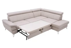 Narożniki|Trend Line Narożnik skórzany beżowy LEMAN prawy