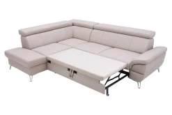 Narożniki|Trend Line Narożnik skórzany beżowy LEMAN lewy