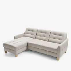 Narożniki|Impresti Narożnik skórzany beżowy MALMO