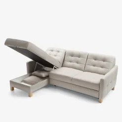 Narożniki|Impresti Narożnik skórzany beżowy MALMO