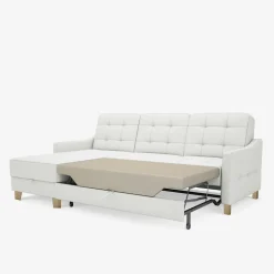 Narożniki|Impresti Narożnik skórzany biały MALMO