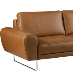 Trend Line Narożnik skórzany brązowy SPRING prawy