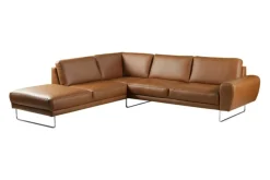 Trend Line Narożnik skórzany brązowy SPRING lewy