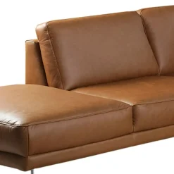 Trend Line Narożnik skórzany brązowy SPRING lewy