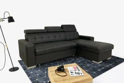 Narożniki| Narożnik skórzany czarny NOTTI