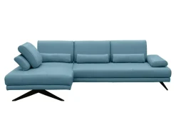 Trend Line Narożnik skórzany niebieski LAZUR lewy