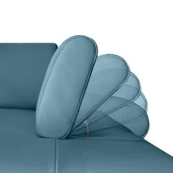 Trend Line Narożnik skórzany niebieski LAZUR lewy