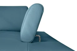 Trend Line Narożnik skórzany niebieski LAZUR prawy