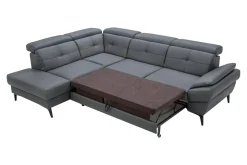 Narożniki|Trend Line Narożnik skórzany szary COSTA lewy