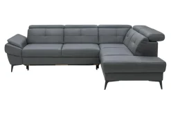 Trend Line Narożnik skórzany szary COSTA prawy