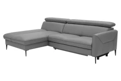 Narożnik skórzany szary MARTE lewy