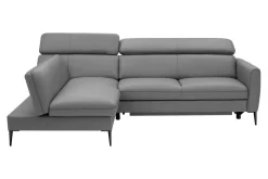 Narożnik skórzany szary MARTE lewy