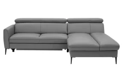 Narożniki| Narożnik skórzany szary MARTE prawy