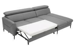 Narożniki| Narożnik skórzany szary MARTE prawy