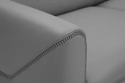 Narożniki| Narożnik skórzany szary MARTE prawy