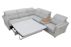 Narożniki|Inspire Narożnik skórzany z funkcją relaks BRONX lewy