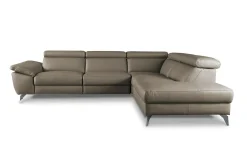 Trend Line Narożnik skórzany z funkcją relaks PANAMA prawy