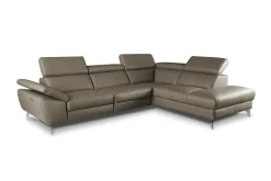 Trend Line Narożnik skórzany z funkcją relaks PANAMA prawy