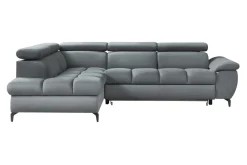 Narożnik szary rozkładany PLAZA lewy