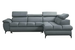 Narożniki| Narożnik szary rozkładany PLAZA prawy