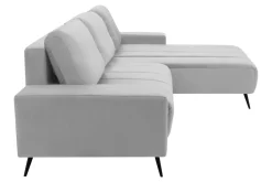 Narożniki|Fresh Narożnik szary VELVET NEW prawy