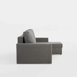 Exline Narożnik szary z 2 pojemnikami FLAT